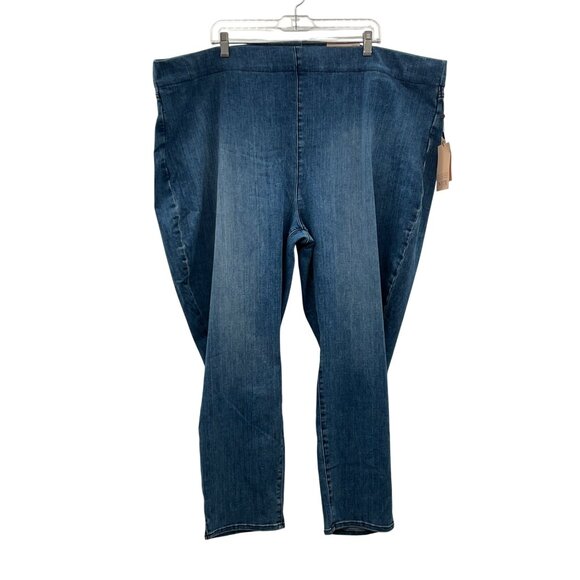 NYDJ Jeans Womens 28W NEW Pull-On Skinny Ankle Lift Tuck Split Hem Denim - Picture 2 of 16